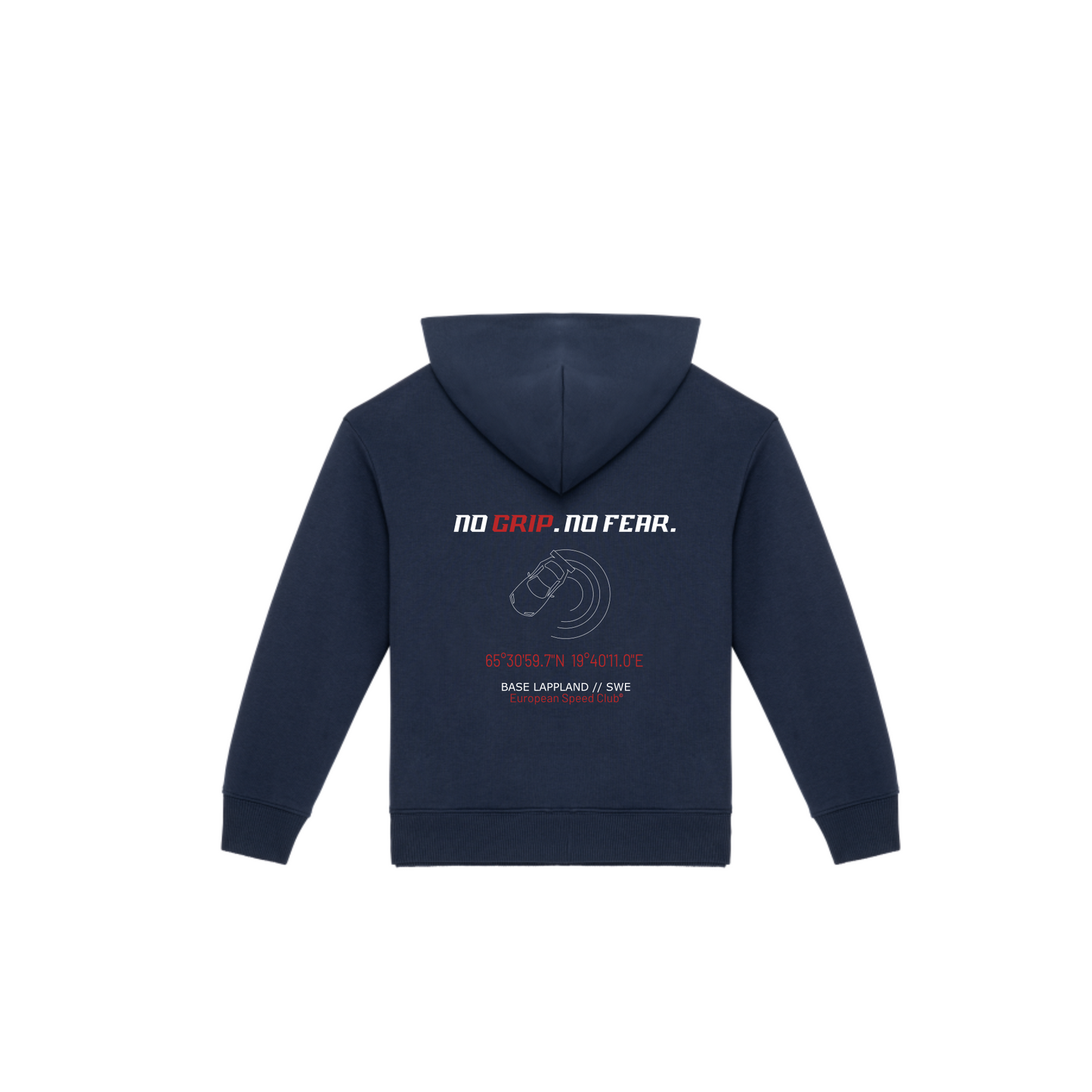 HOODIE NAVY // No Grip. No Fear.