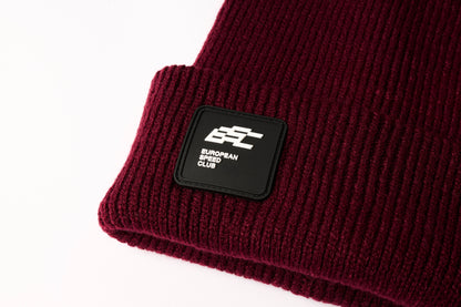 BEANIE BURGUNDY // ESC-Patch Big