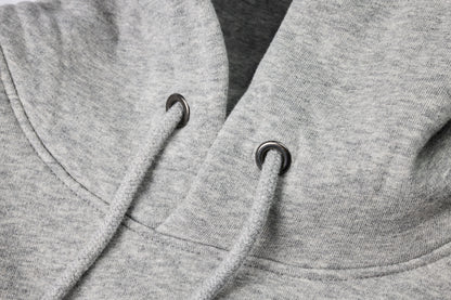 HOODIE MOON GREY // Racing-Stripes Black