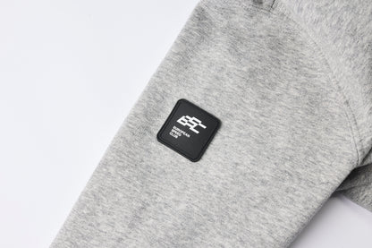 HOODIE MOON GREY // Racing-Stripes Black