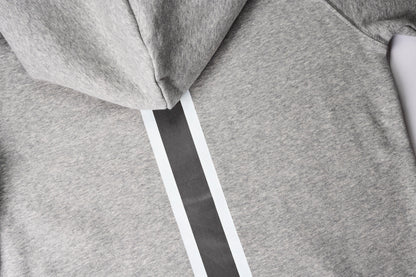 HOODIE MOON GREY // Racing-Stripes Black