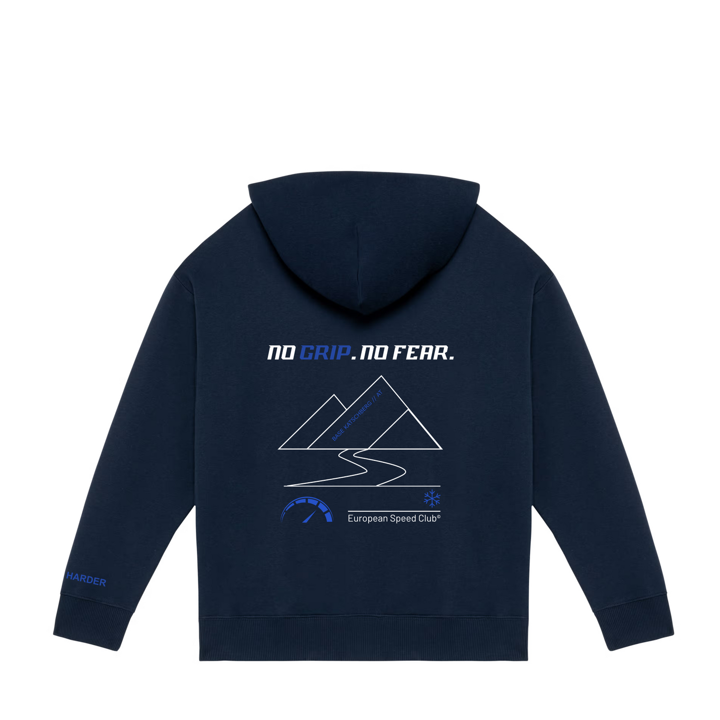 HOODIE NAVY // No Grip. No Fear.