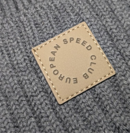 BEANIE GRAPHITE // Patch Kaktusleder