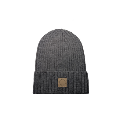 BEANIE GRAPHITE // Patch Kaktusleder