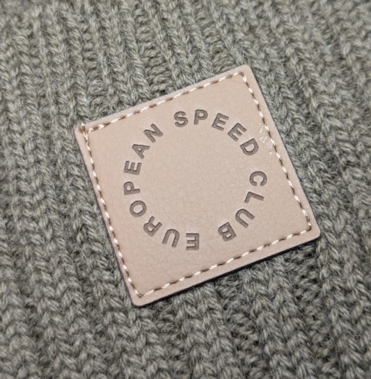 BEANIE KHAKI // Patch Kaktusleder