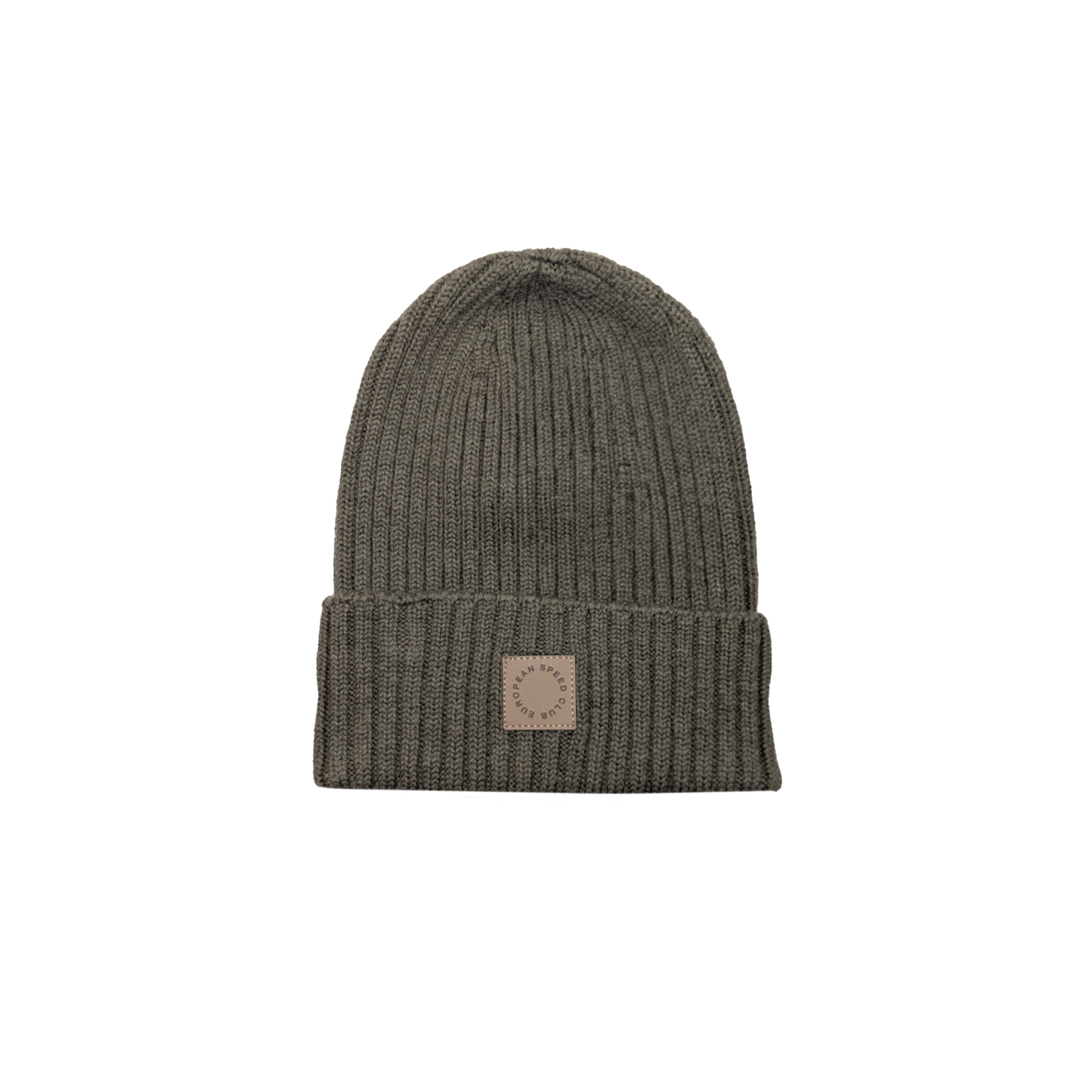BEANIE KHAKI // Patch Kaktusleder