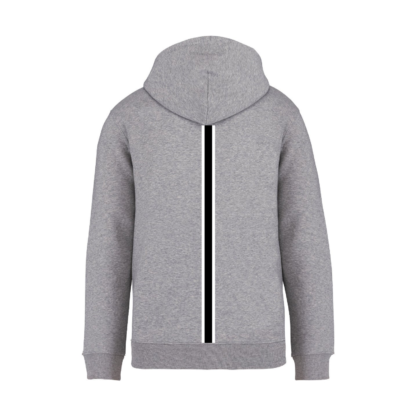 HOODIE MOON GREY // Racing-Stripes Black